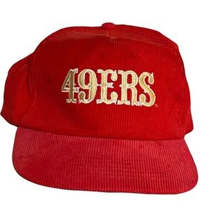 Vtg San Francisco 49ers Corduroy Starline Cap